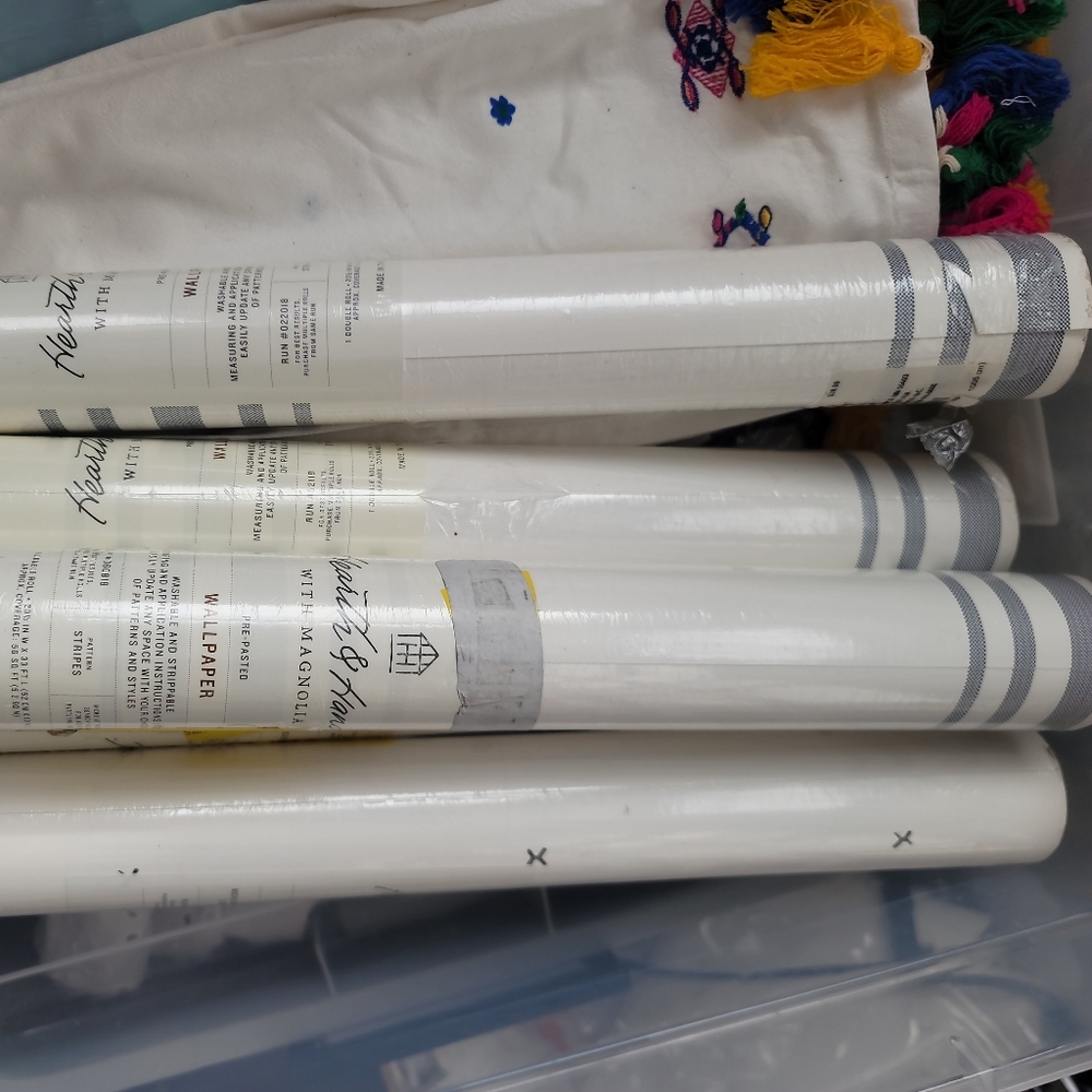 3 rolls Hearth & Hand Magnolia Wallpaper